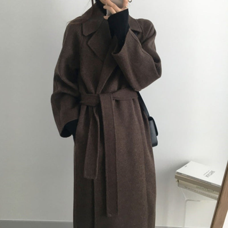 Woolen Wool Coat Women's Mid-length